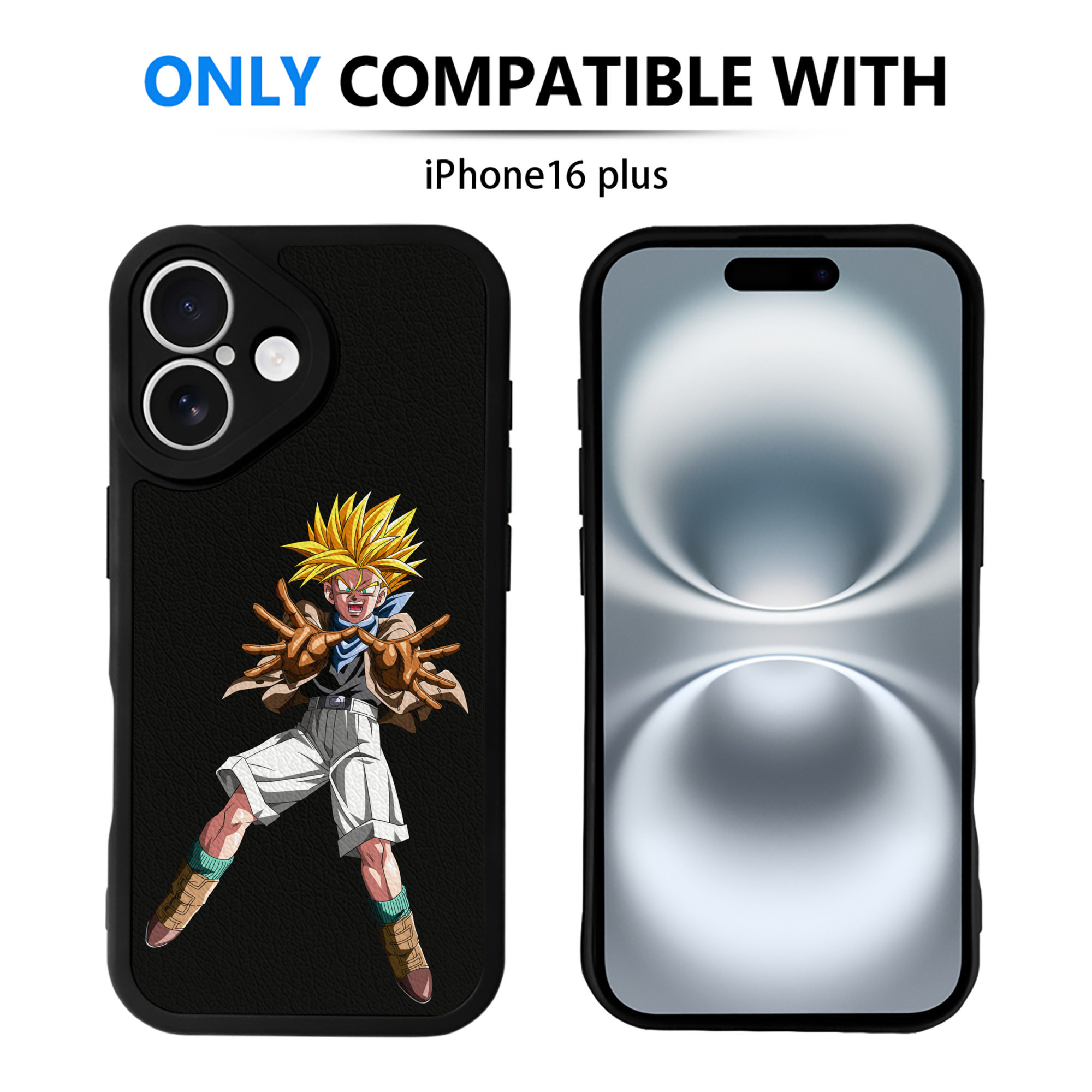 （画像用） ドラゴンボール DRAGON BALL 【iPhone 16シリーズ対応】シリコンスマホケース（レザー調） 材質：シリコン